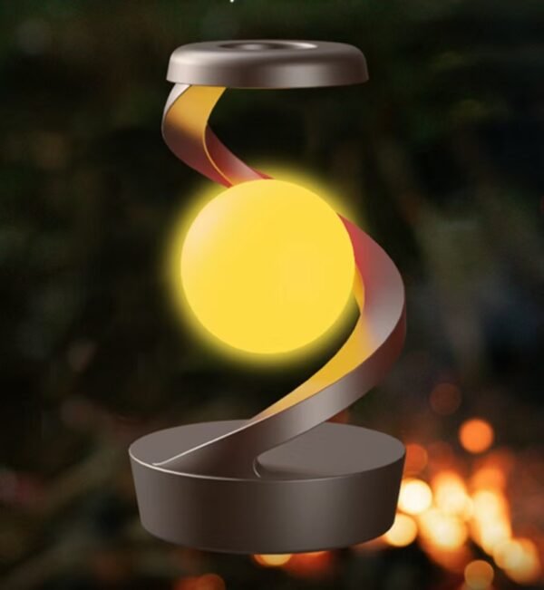 H1a67e8688acc468db914c8193a026abeJ LAMPE,VEILLEUSE ROTATIVE (Veilleuse flottant en lévitation, chargement sans fil pour téléphone)