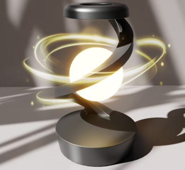 Hf8757550aafb44a3b5c337f5bb3ea42dq LAMPE,VEILLEUSE ROTATIVE (Veilleuse flottant en lévitation, chargement sans fil pour téléphone)