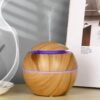HUMIDIFICATEUR ,DIFFUSEUR DE SENTEUR rond (effet bois)